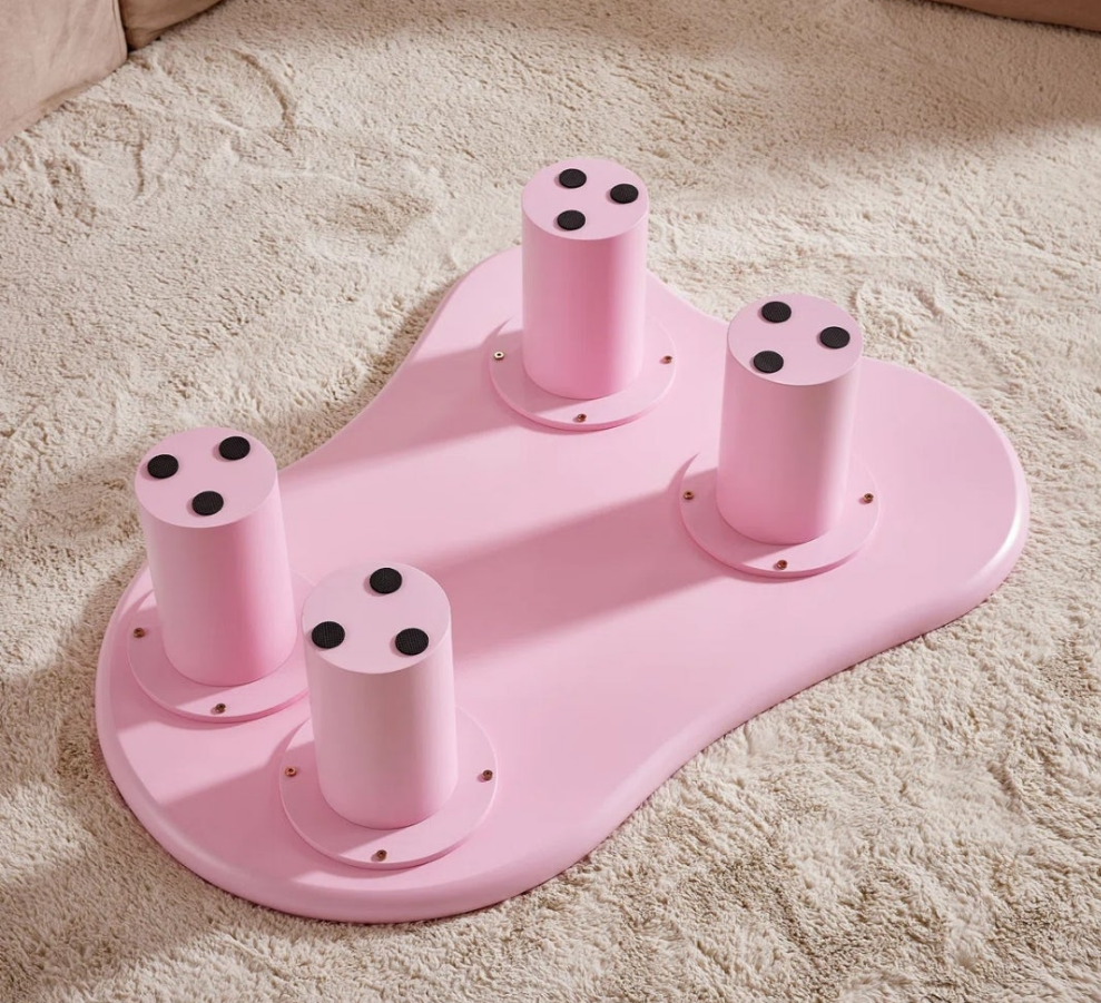Pink Cloud Coffee Table with four legs for living room cute π