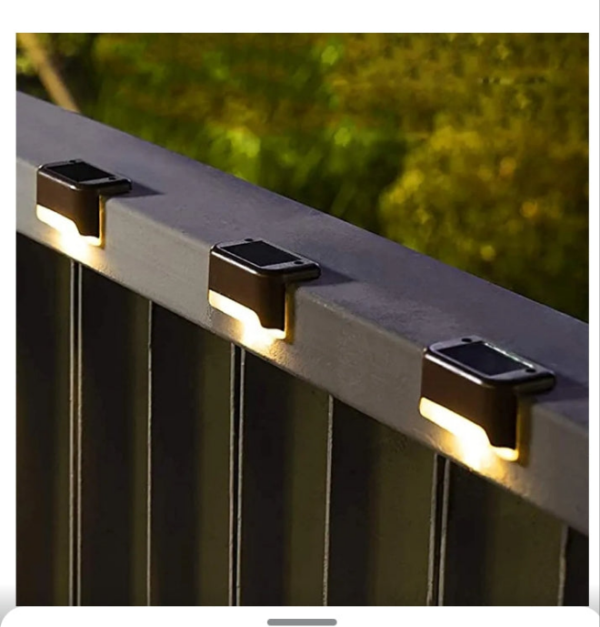 Solar Deck Lights, 16 Pack Waterproof LED Lights for Decks, Stairs, Fences, Yards and Patios white