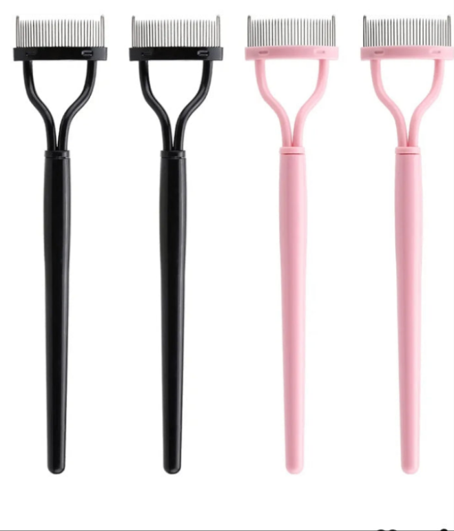 4 Pcs Lash Comb Eyelash Separator Metal Teeth Mascara Comb Eyelash Definer Lash Separator Tool Eyelash Brush