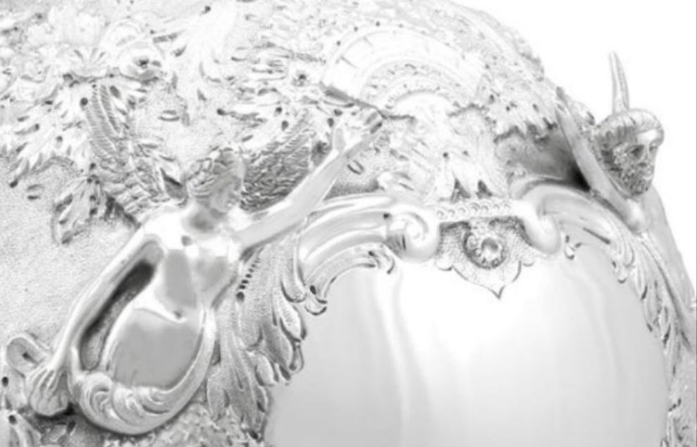 Stunning 925 Victorian Sterling Silver Jug in The Armada Style