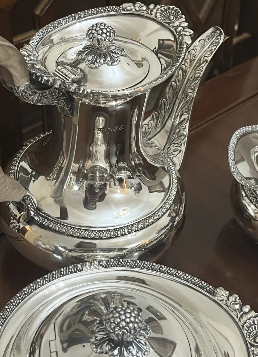 Important English Sterlilng Silver tea and coffee set by Mappin & Webb
