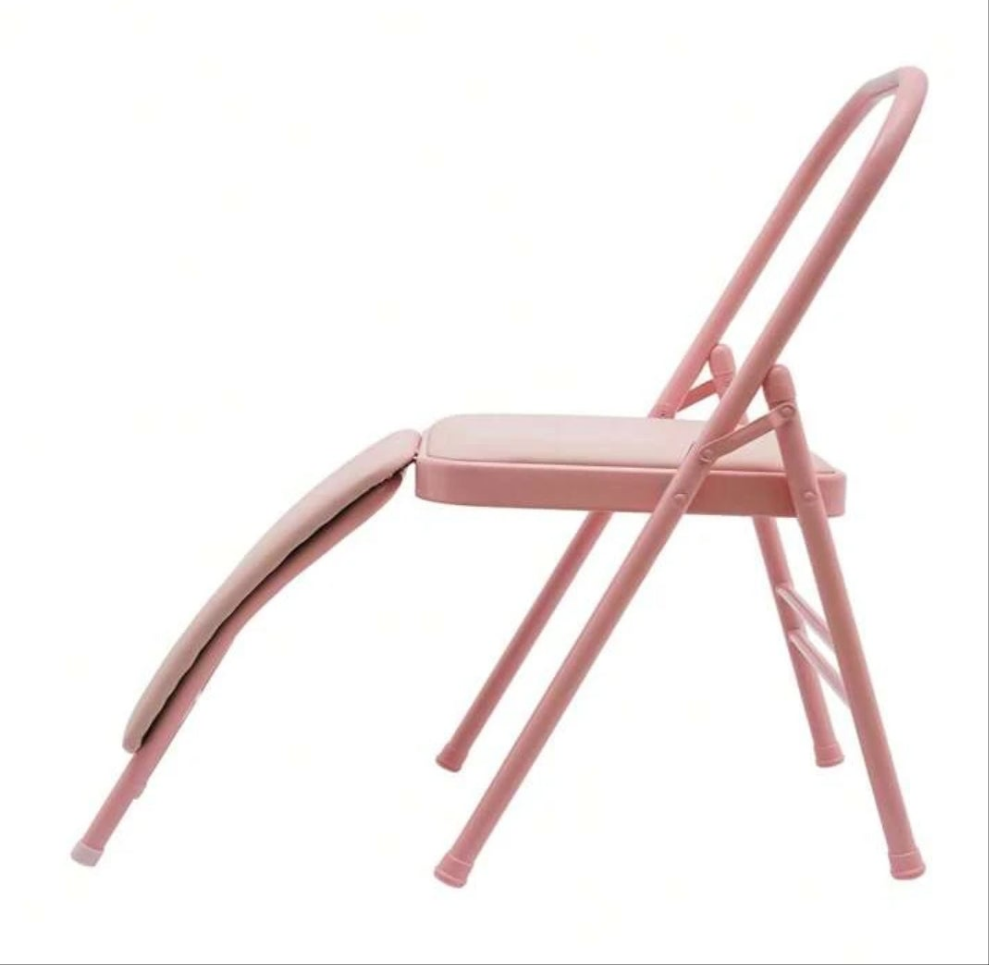 Foldable Yoga Chair-Pink iron