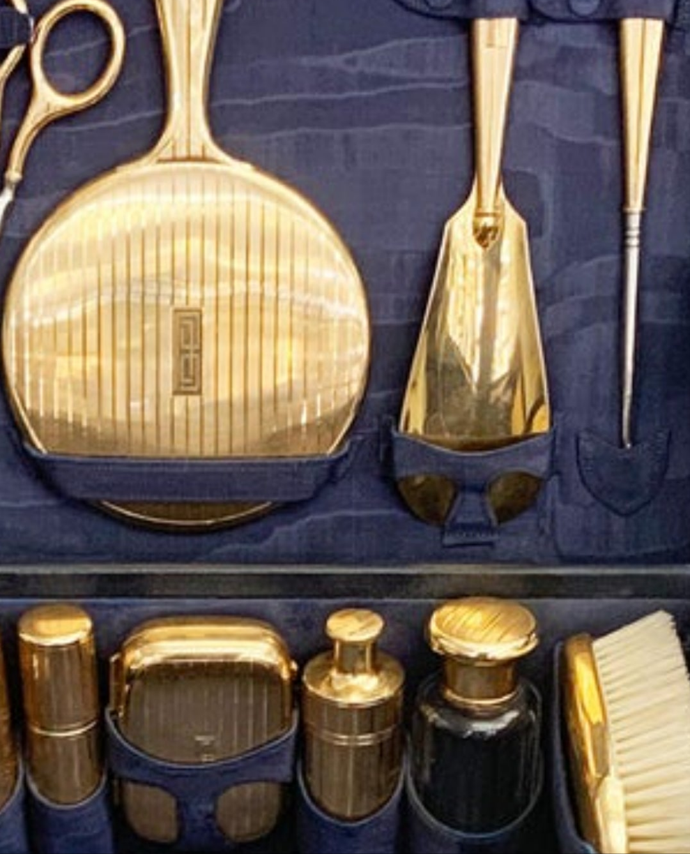Cartier Antique Vanity Set in 14 Karat Gold