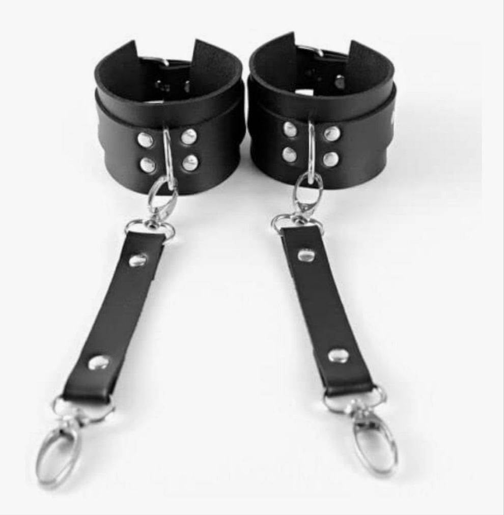 Leather Body Belts Punk Adjustable Faux Leather Body Chest Belt Clubwear with Fancy Buckles Rings