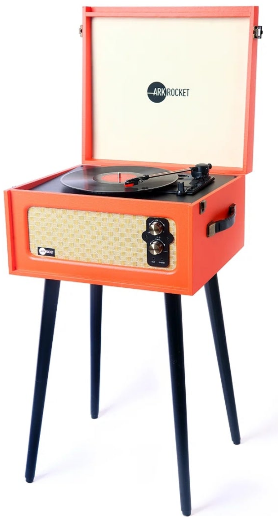 Bluetooth Record Player Stand with 3-Speed Turntable