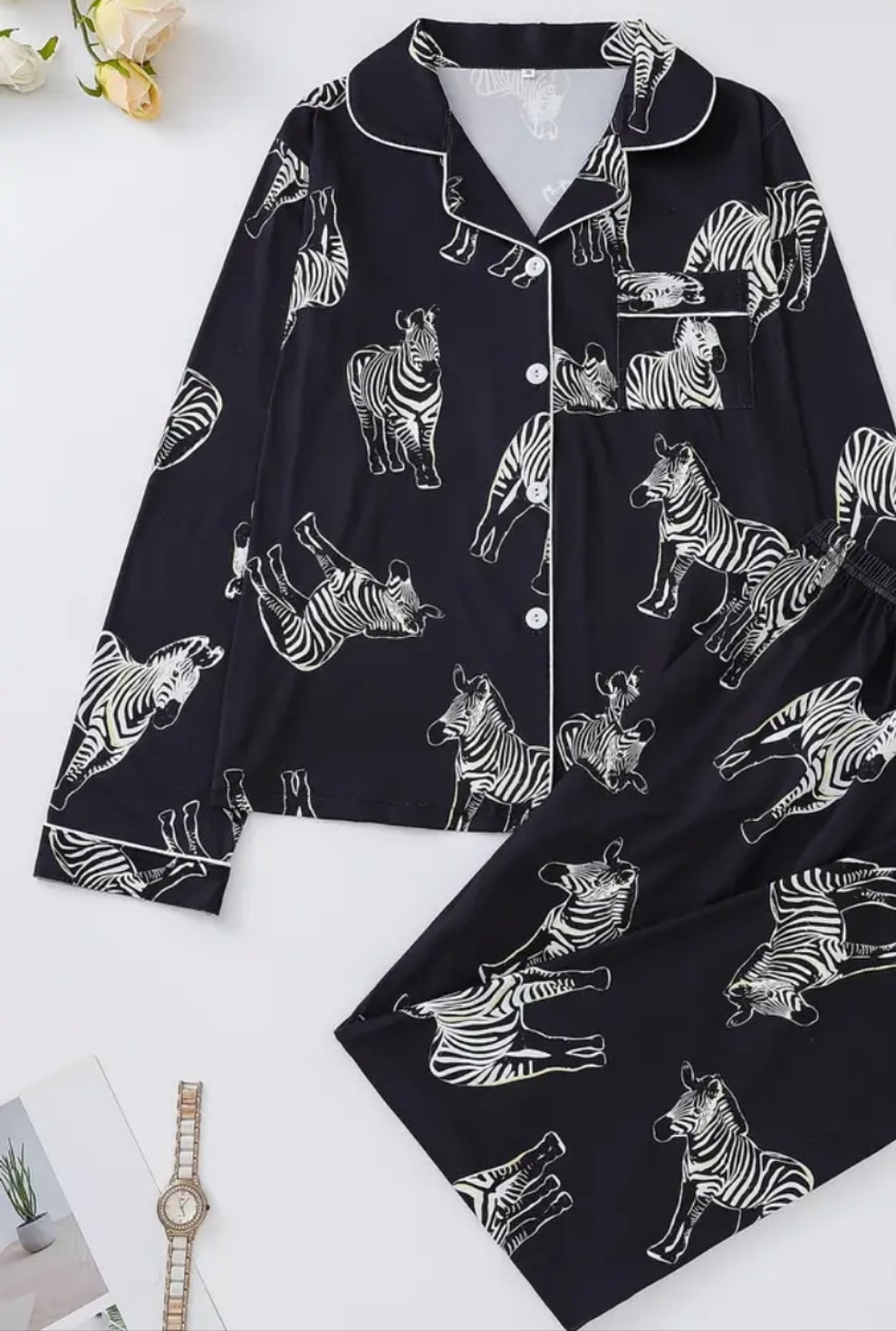 COCOMONEY ZEBRA OR LEOPARD PAGAMA SETS 2 and 3 PIECES