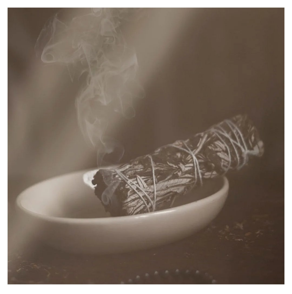 4 Inch 3 Pack Blue Sage Smudge Sticks with Starter Guide for Yoga | Floral Home Sage | Big Sage Smudge Stick Bundle Sage to Get Rid of Evil Spirits | Sage for Cleansing House Blessing
