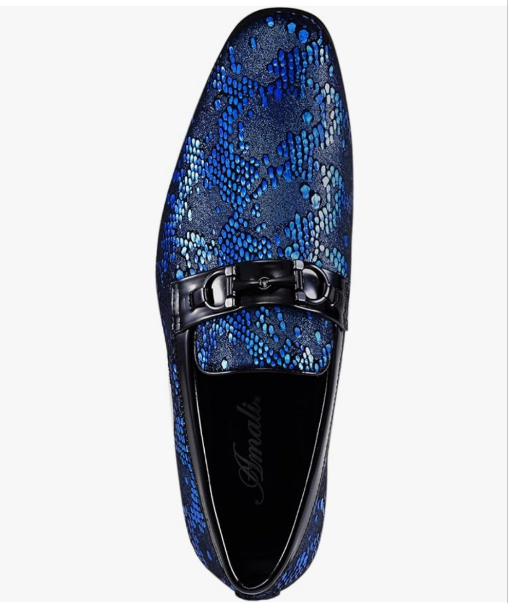Men's Paisley Metallic Erin Driving Smoking Slip On Loafer Dress Shoe sexy