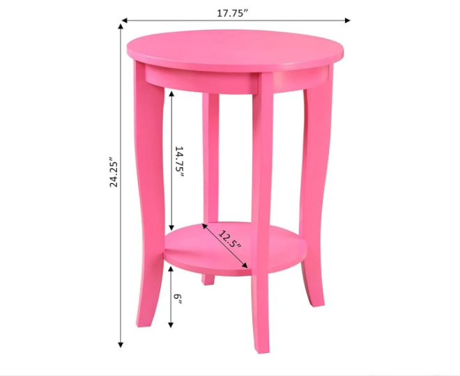 Round End Table,