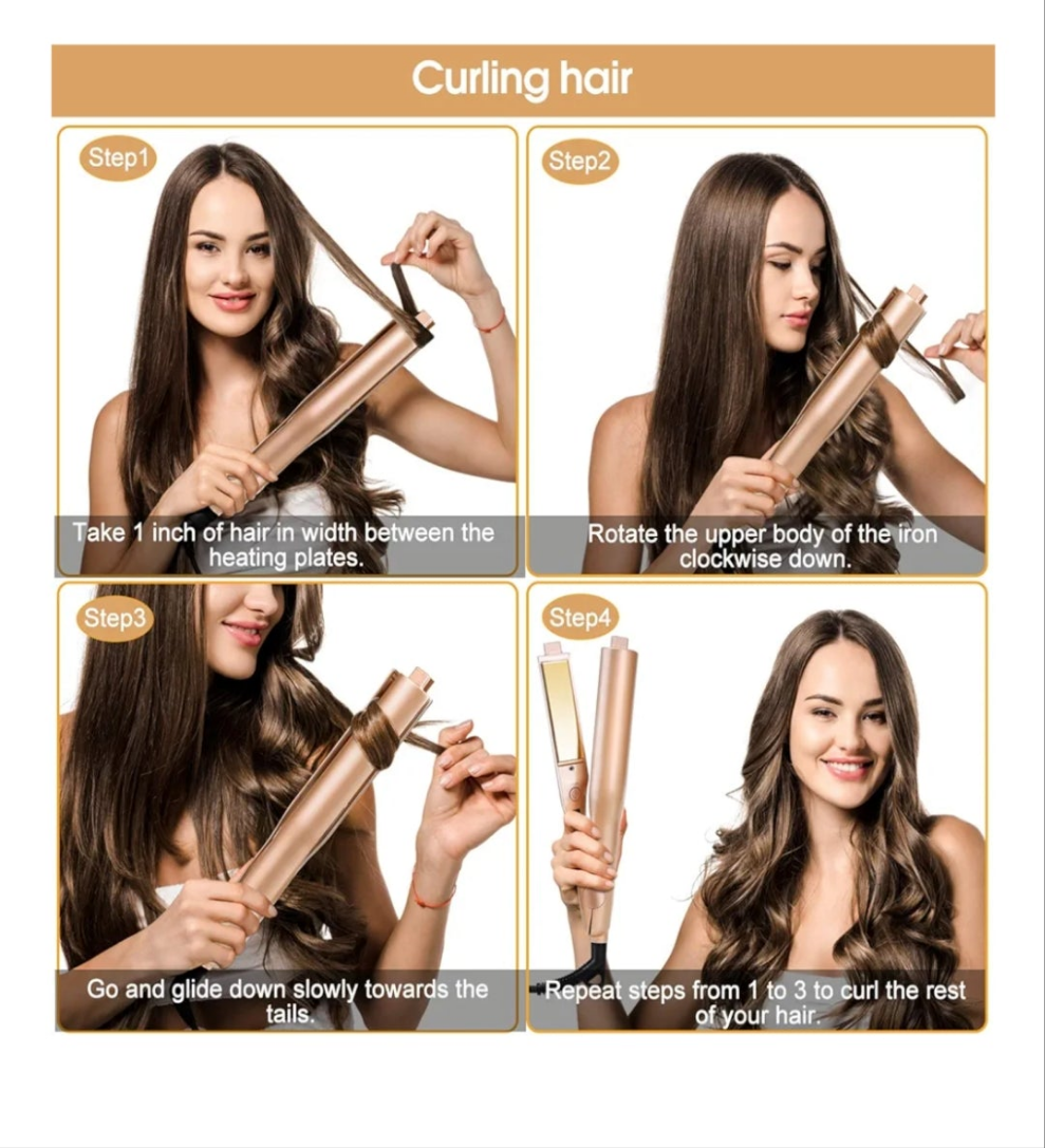 Hair straightener gold