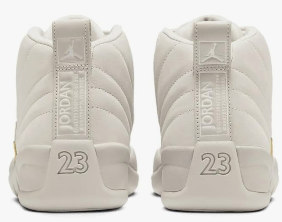 Jordan Air 12 Retro Phantom Women's Shoes (FD9101-007, Phantom/White/Metallic Gold)