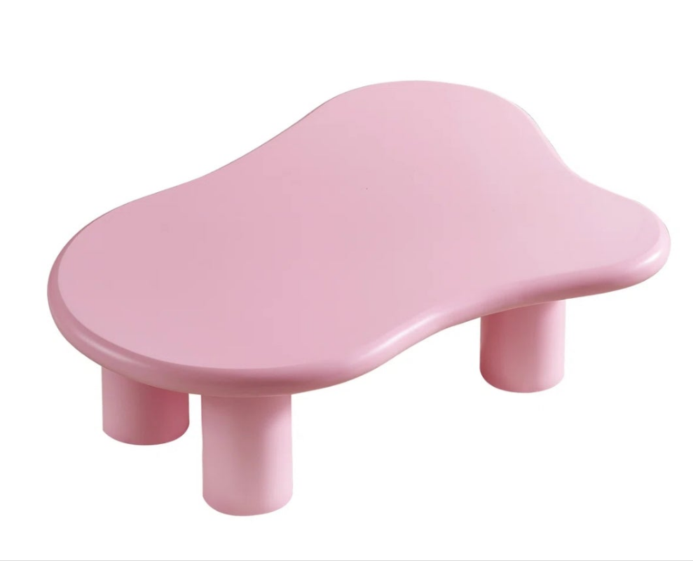 Pink Cloud Coffee Table with four legs for living room cute π