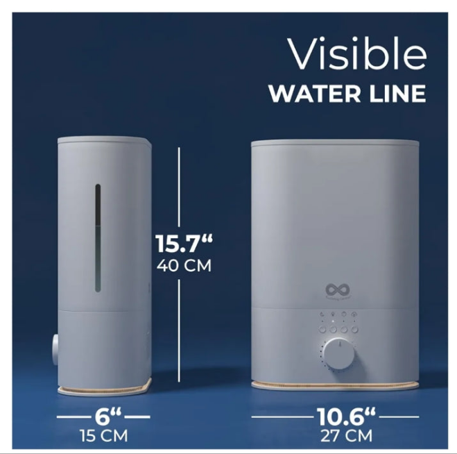 6L Top Fill Humidifier Large Room & Bedroom, MAX Humidifier, Quiet Cool Mist, Easy to Clean & Fill, 60 Hour Run Time, Aromatherapy