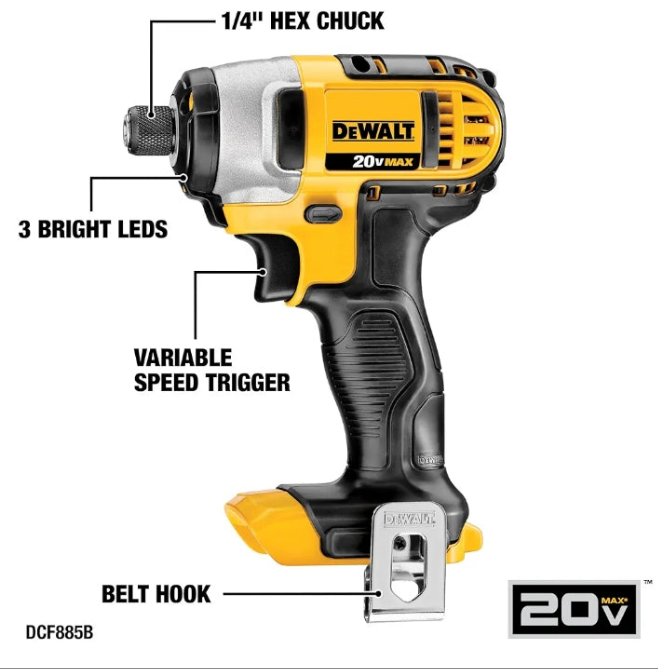DEWALT 20V MAX Power Tool Combo Kit, 4-Tool Cordless Power Tool Set with Battery and Charger (