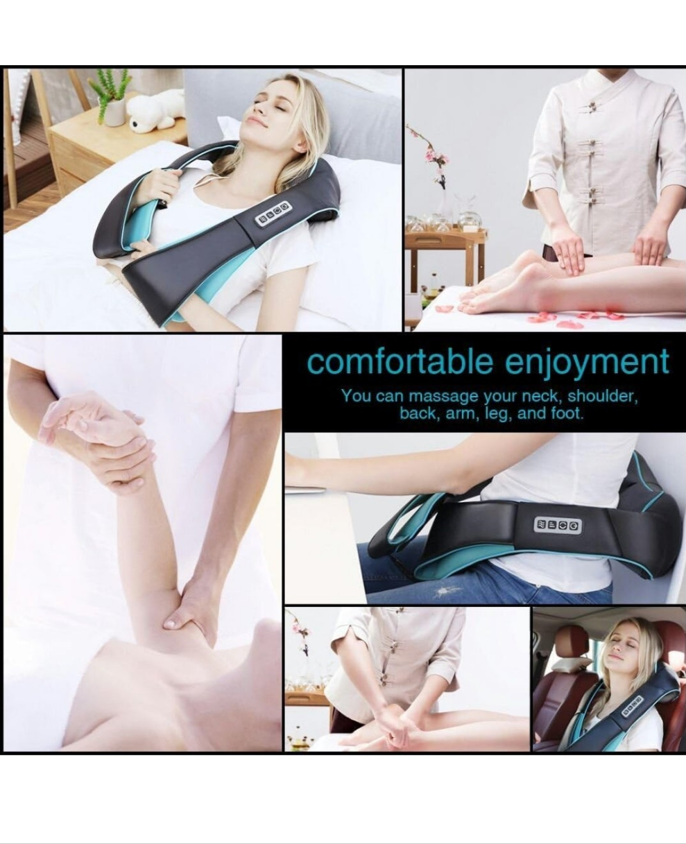 Shiatsu Back Shoulder and Neck Massager with Heat, Electric Deep Tissue 4D Kneading Massage, Best Gifts for Women Men Mom Dad, Fathers Day, Mothers Day, Christmas Gifts