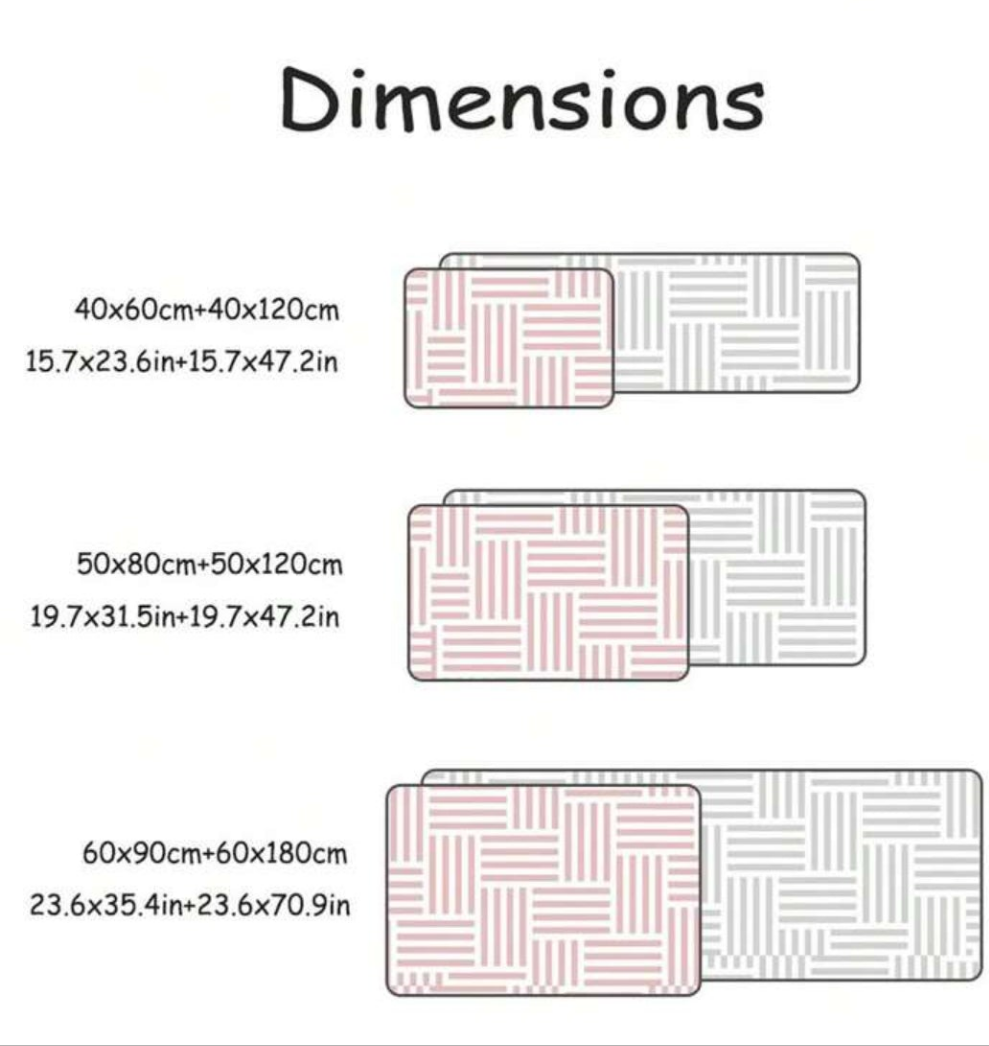 1pc Kitchen Non-Slip Floor Mat ,Room Decor pink