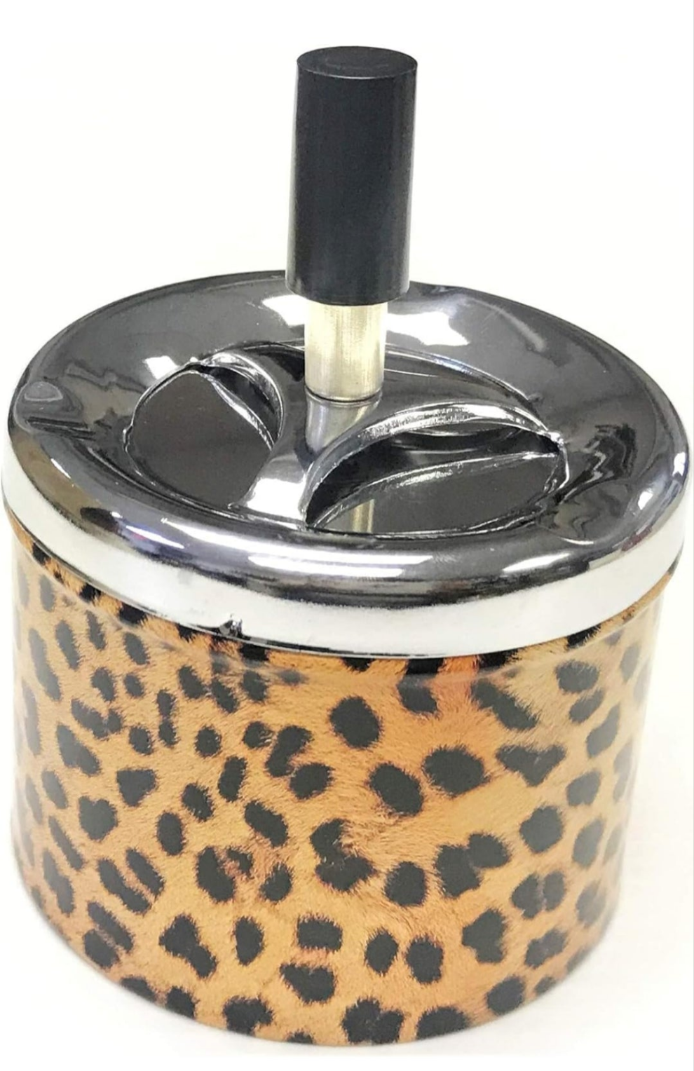 Spin-Top Ashtray, Material Glass
Product Dimensions3.5"L x 3.5"W x 3"H Spin Top Ashtray
Featuring Various New Fun Unique Designs
Push Down To Spin The Ash Away!