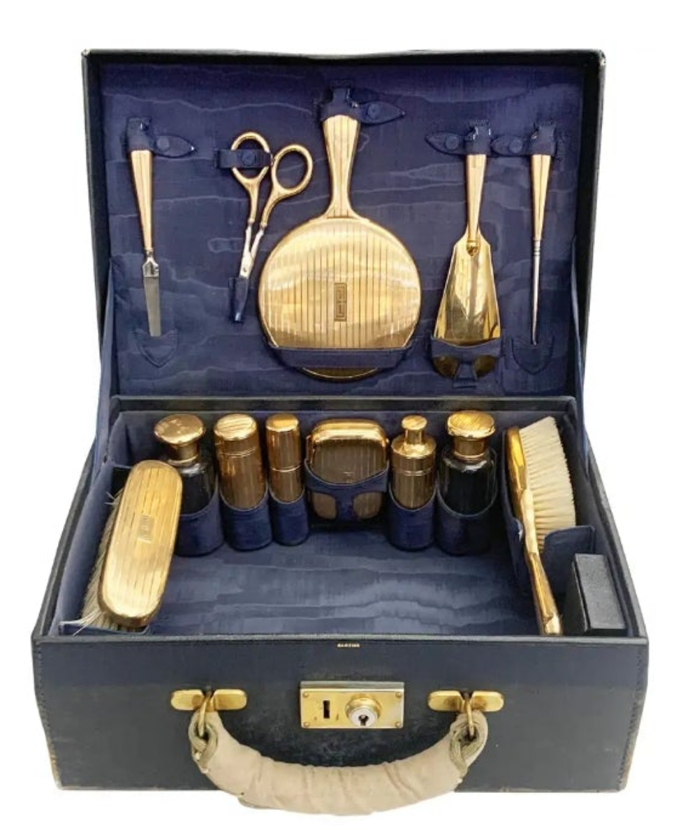 Cartier Antique Vanity Set in 14 Karat Gold