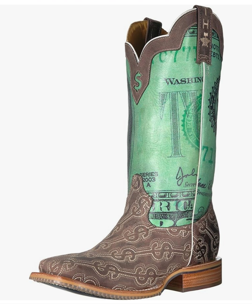 Men's Duece Western Boot Money print fashion