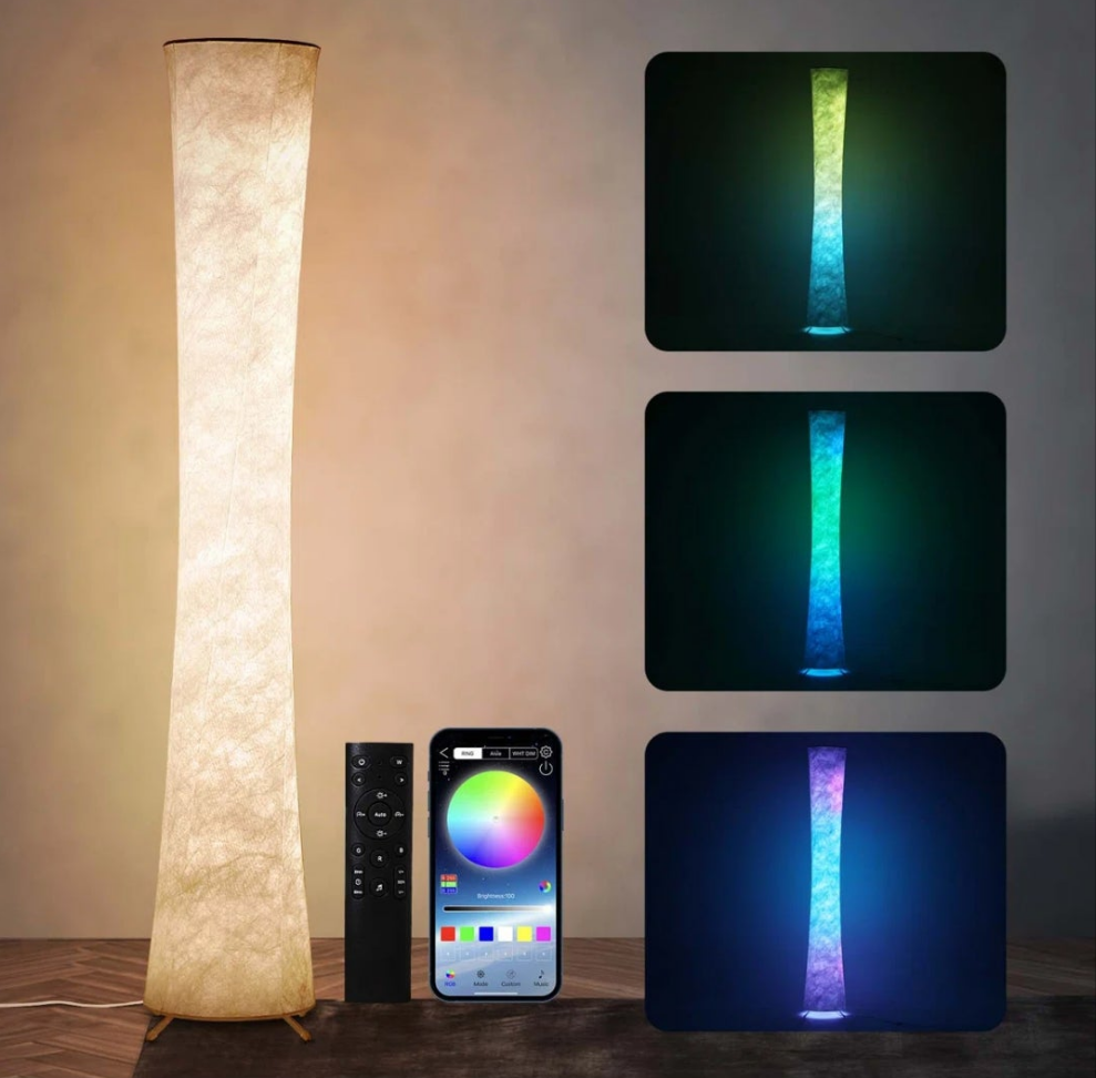 LED Dimmable Novelty Floor Lamp with Remote and APP Control