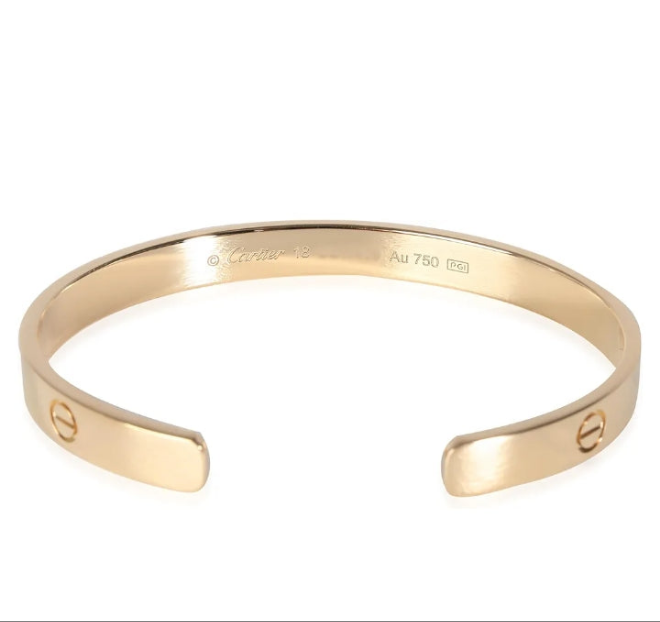 CARTIER
Pre-Loved, Love Bracelet, Yellow Gold, 18 cm