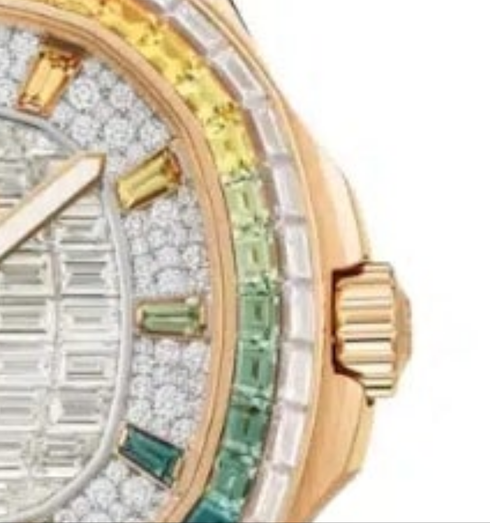 Patek Philippe GRAND Complications Multicolored Diamond Dial Beige Strap 5260-355R-001