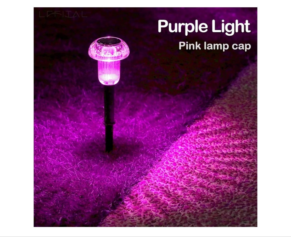 Solar Pathway Lights Outdoor Solar Mushroom Lights Outdoor 8 Pack Outside LED Lighting Stake Waterproof for Path, Lawn, Garden,Driveway, Landscape,Backyard,Courtyard