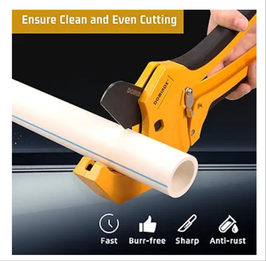 PVC Pipe Cutter, Cuts up to 2-1/2”, Professional Cutting PEX, PVC, and PPR Pipe, Etc, SK5 Blade and Aluminum Alloy Body, One-hand Rapid Cutting Tool for the Pipe