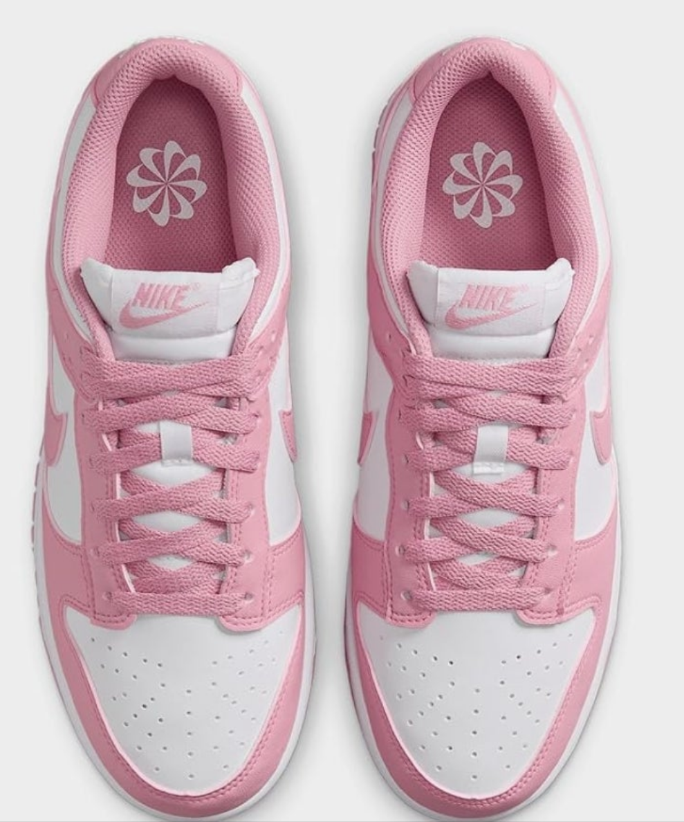 Nike Dunk Low Next Nature Women's Shoes (DD1873-112, White/Elemental Pink)