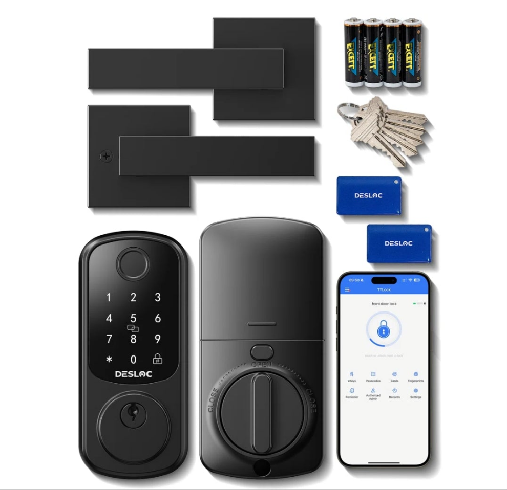 Fingerprint Smart Lock And Lever Handle With Bluetooth