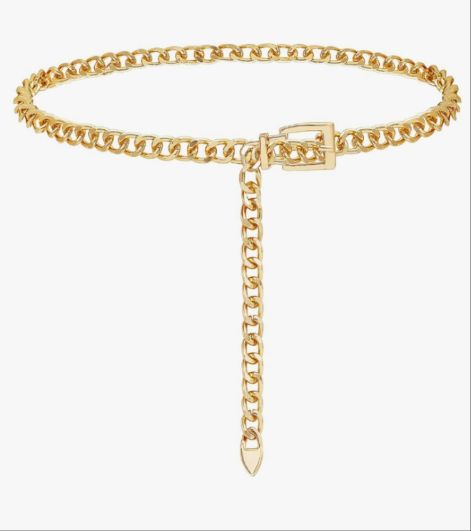 Chain Belt for Women Metal Waist Chain Fashion Multilayer Chain Belts for Dress