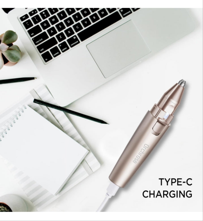 with Light Eyebrow Trimmer for Women: Portable Rechargeable 2 in 1 Eyebrow Trimmer for Women for Face Eyebrows Peach Fuzz Lips