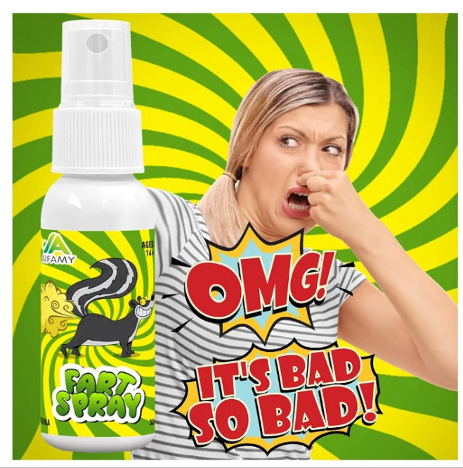 Potent Stink Spray 30ml Fart Spray Extra Strong Non Toxic Prank Stink Stuff Hilarious Gag Gifts for Adults or Kids (1P-30ml)