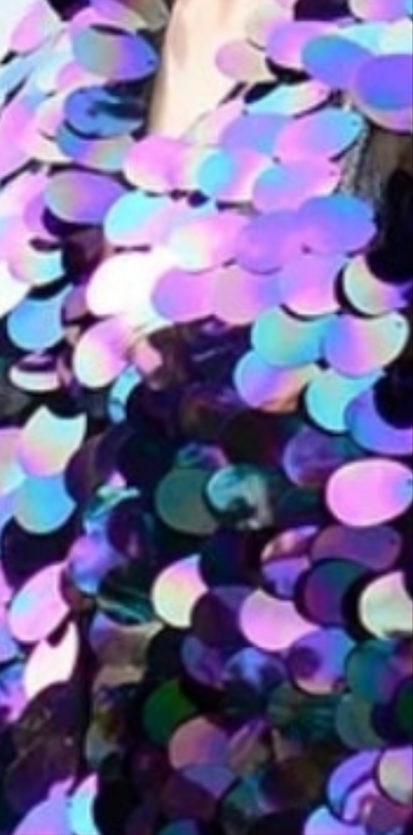 Party Disco Sequin Short Sleeve Cardigan Coat-Purple blue multicolored COCOMONEY