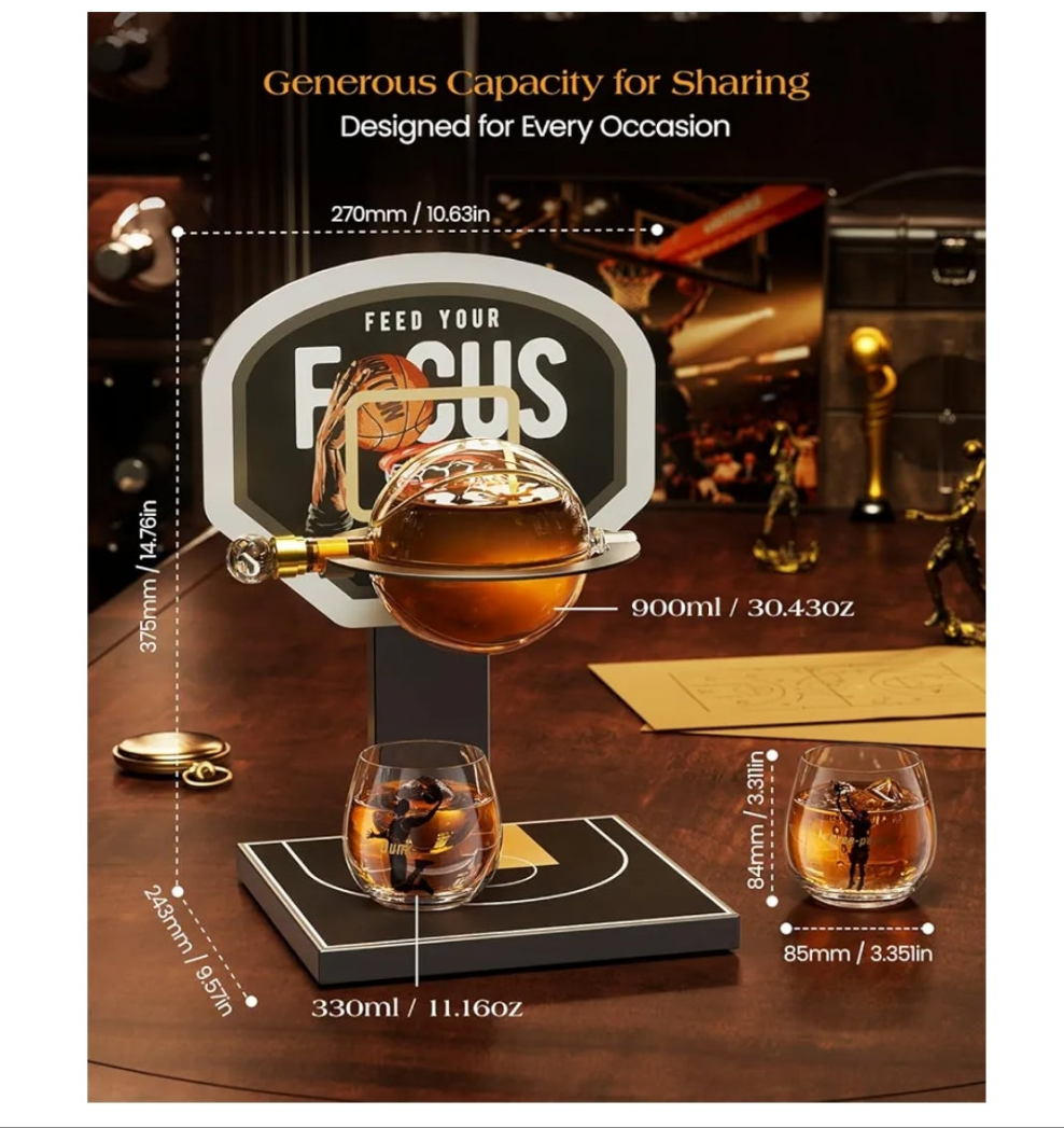 Cool Liquor Dispenser for Home Bar, Unique Birthday Gifts for Men Dad, Whiskey Decanter Set for Men, For Whiskey, Liquor, Tequlia, Bourbon, Vodka