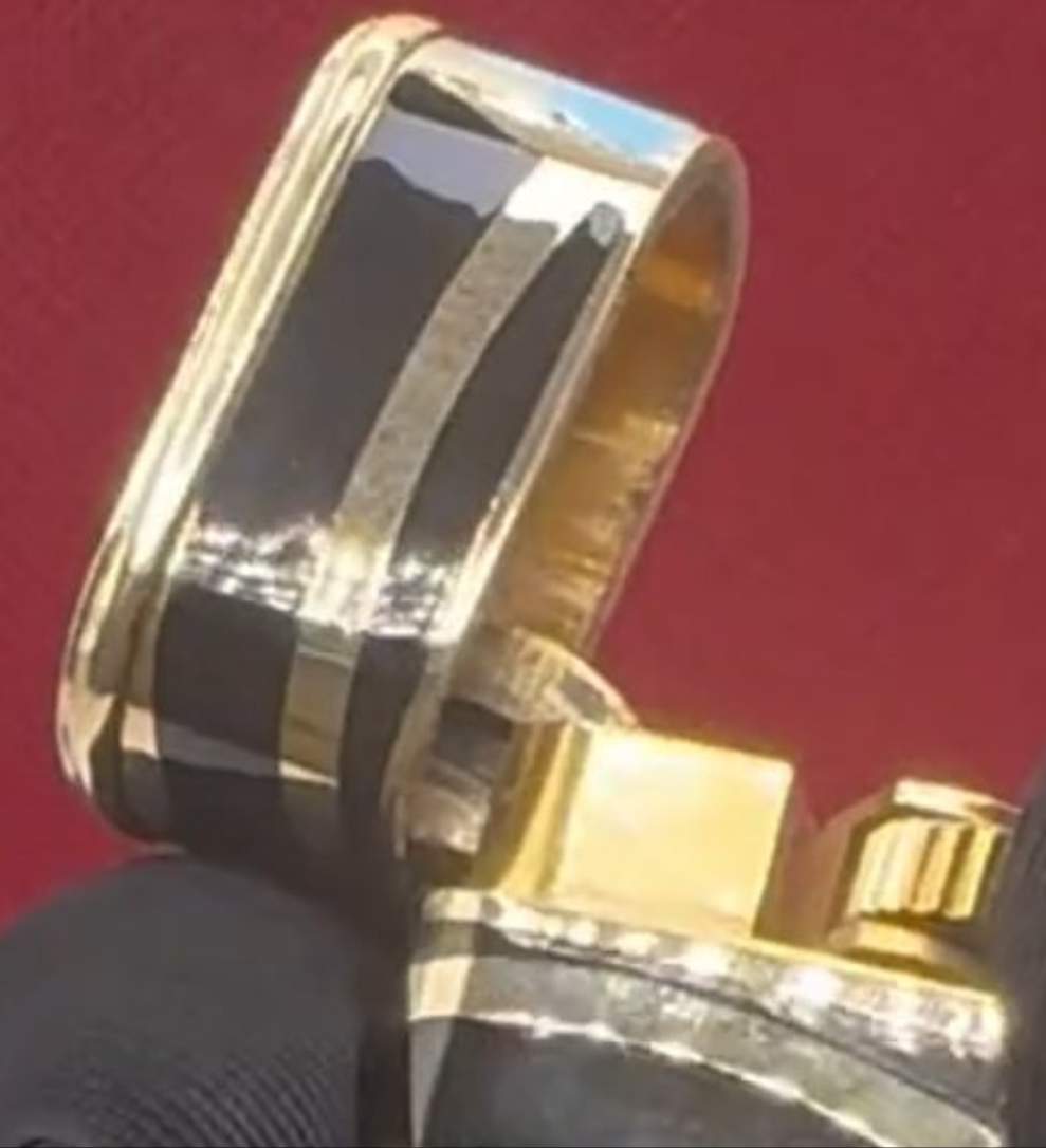 18k Gold Cartier Gold and Enamel Lighter with paved diamond cap