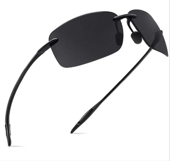 Sunglasses for Men Women Tr90 Rimless Frame for Running Fishing Golf Surf Driving