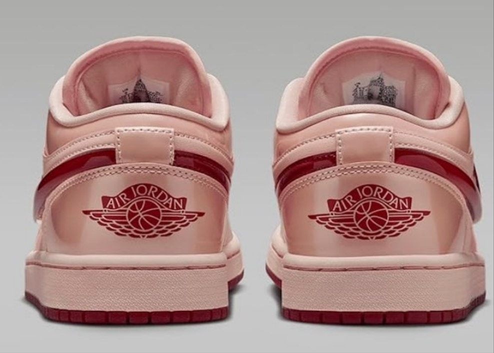 Air Jordan 1 Low SE Women's Shoes (HF3174-600, Washed Coral/Washed Coral/Gym Red)