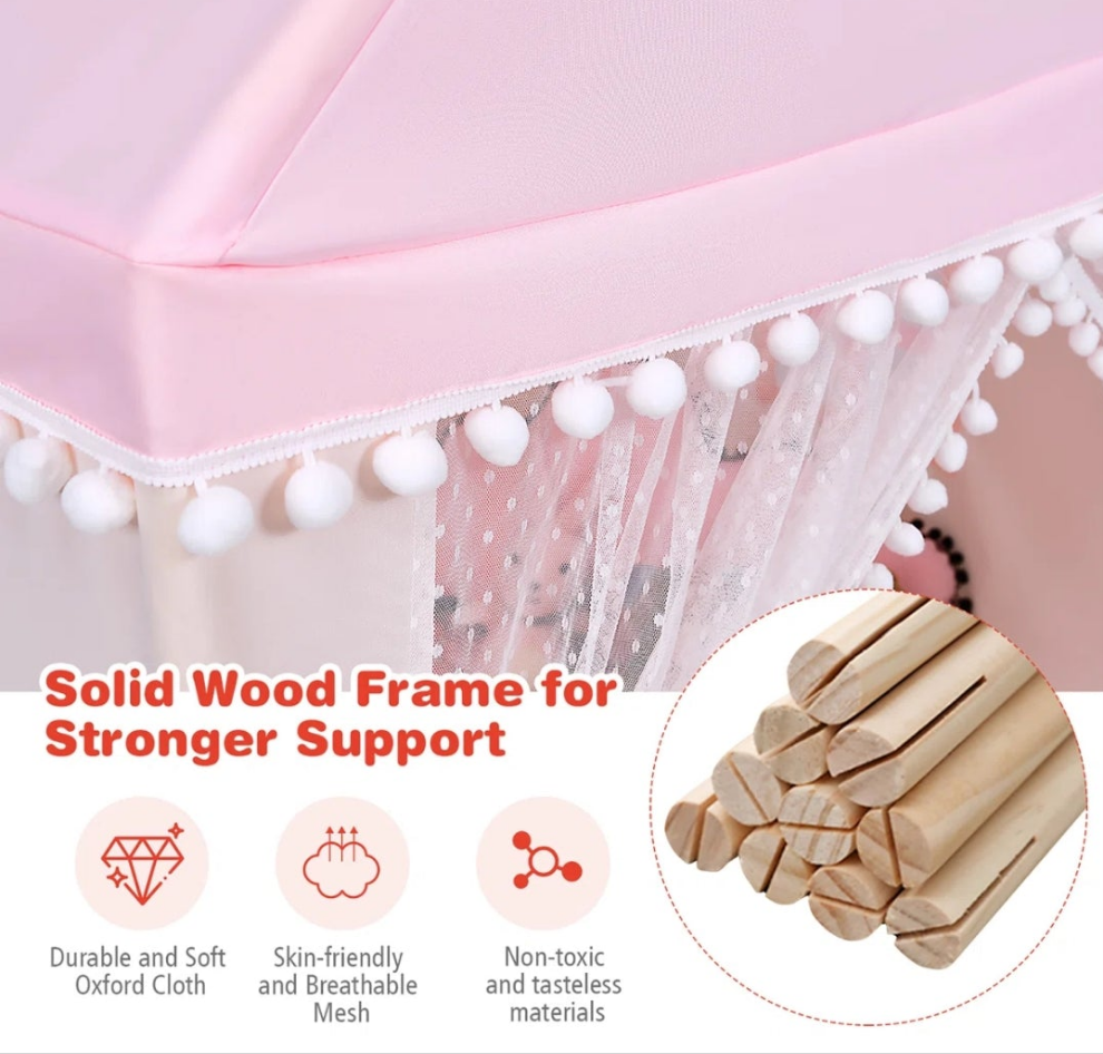 41'' W x 47'' D Indoor / Outdoor Fabric Play Tent