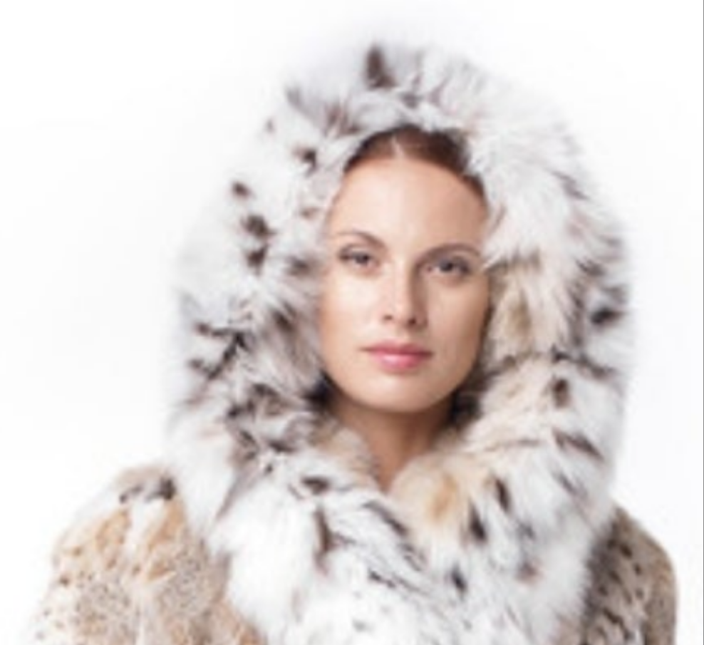 Lynx Fur Coat Kimiko Beige