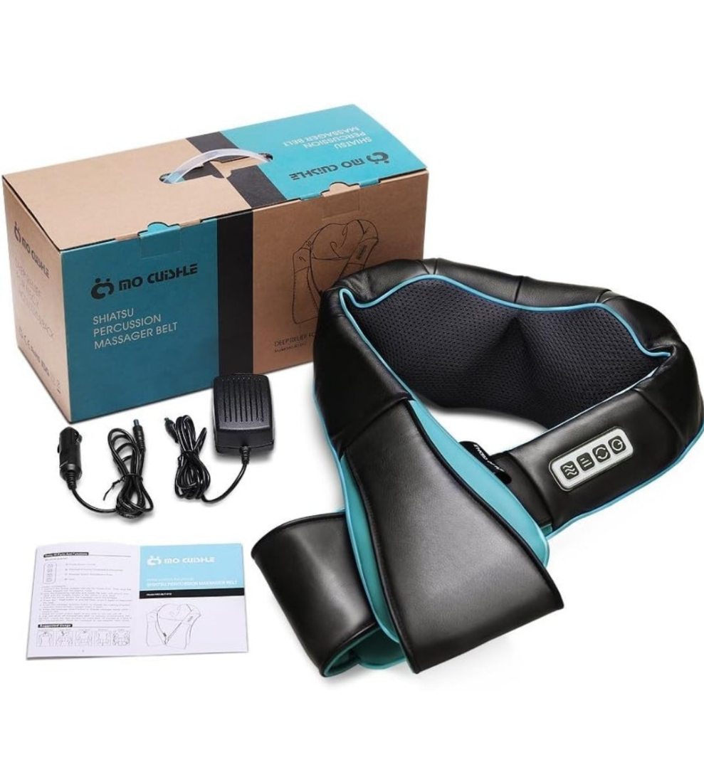 Shiatsu Back Shoulder and Neck Massager with Heat, Electric Deep Tissue 4D Kneading Massage, Best Gifts for Women Men Mom Dad, Fathers Day, Mothers Day, Christmas Gifts