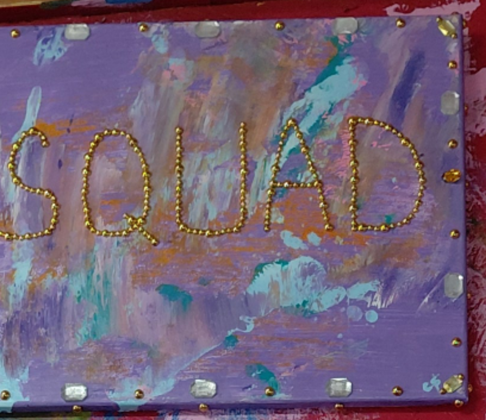 COCOMONEY ART Squad 1 OF 1 CUSTOM PIECE BY COCOMONEY painting on canvas acrylic