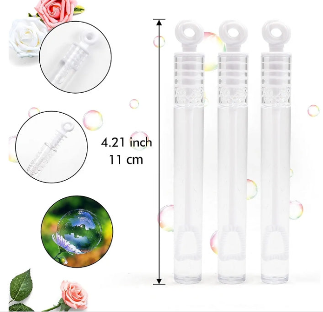 180 Pack Bubble Wands Bulk, Party Favors for Weddings, Valentine's Day, Anniversaries, Celebrations, Graduation, Birthday, Summer Toys Gift for Kids Adults by Inscraft