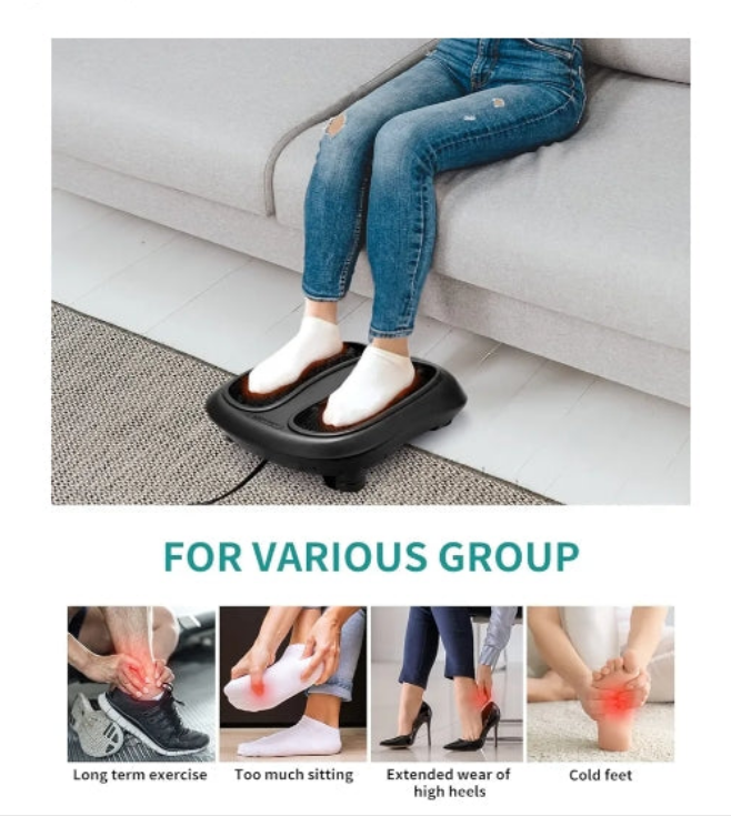Foot massager with heat