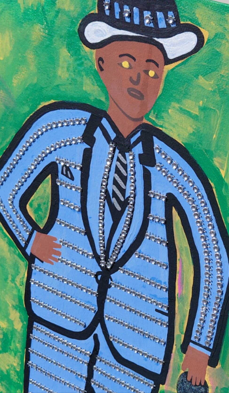 COCOMONEY ART Pimp daddy 1 OF 1 CUSTOM PIECE BY COCOMONEY canvas painting