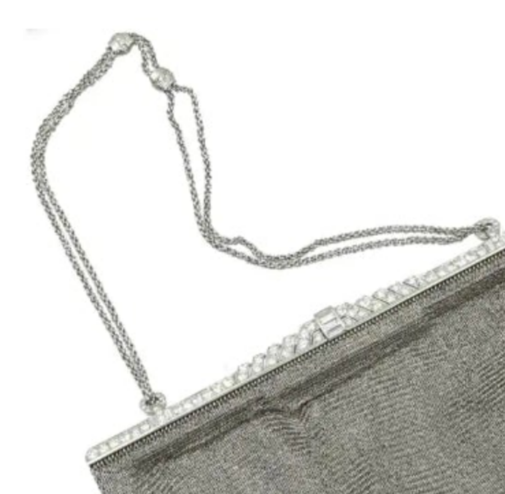 Platinum and Diamond Evening Purse 334 grams of platinum