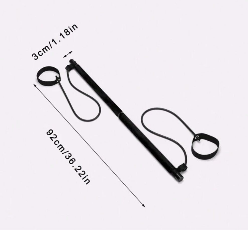 Portable Pull-up Fitness Resistance Training Bar Yoga Pilates Stick Chest Expander Arm Strength Training Rod stainless steel