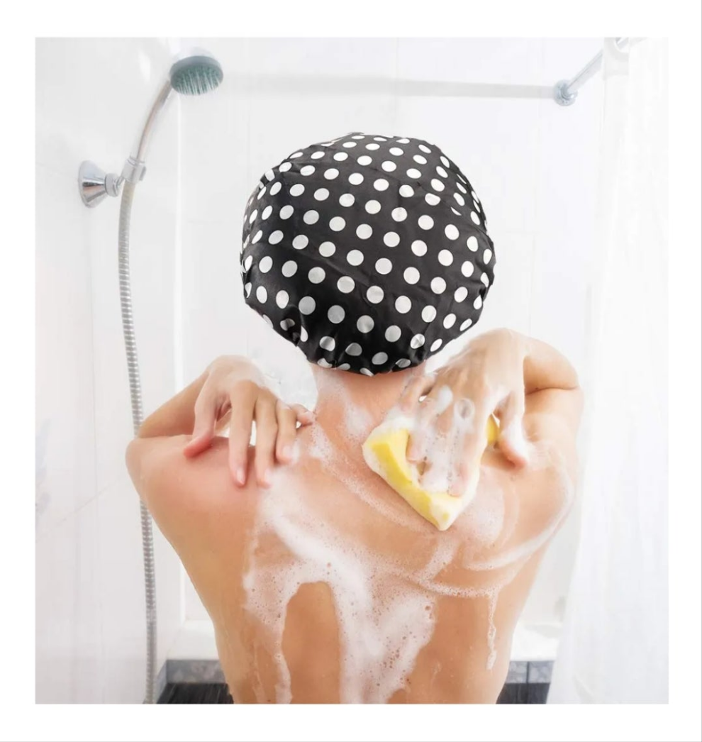 Shower cap bonnet 1 pk 1 piece polyester