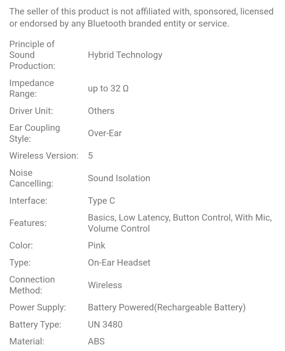 Half ear design, stereo, long endurance, low delay, anti sweat, foldable cartoon earrings, wireless headphones