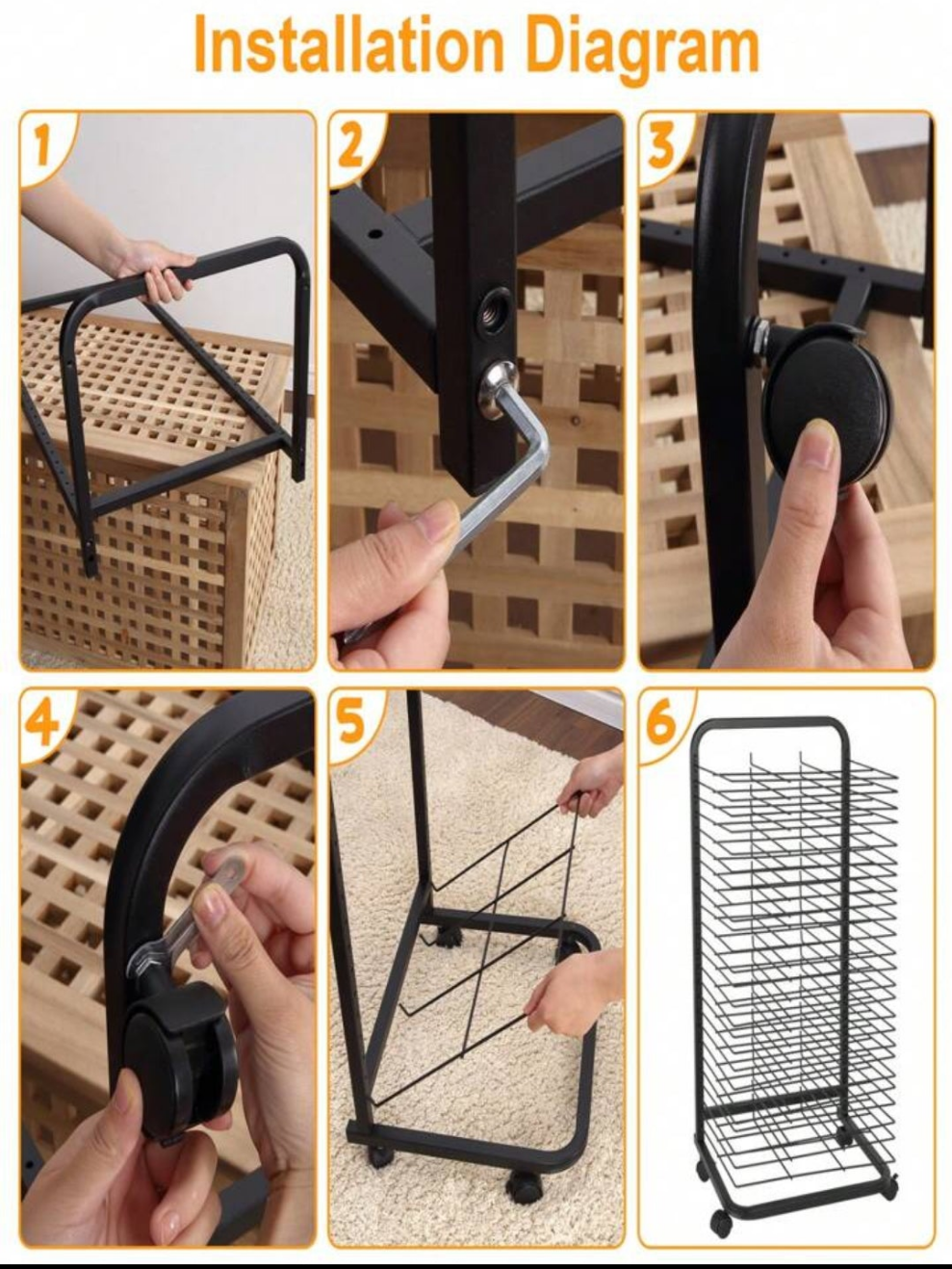 Art Drying Rack With 4 Lockable Wheels - Metal Art Storage Rack With 16 Removable Shelves, Art Organizer For Art Studio, Artwork, Craft Room And Desktop,